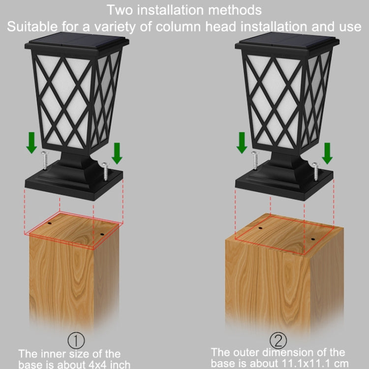 Solar Stigma Flame Lamp Garden Fencee LED Landscape Light(N260C) by buy2fix