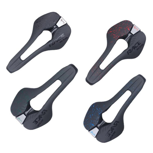 RACEWORK RK068 Mountain Bike Microfiber Leather Seat Cushion(Red) by RACEWORK