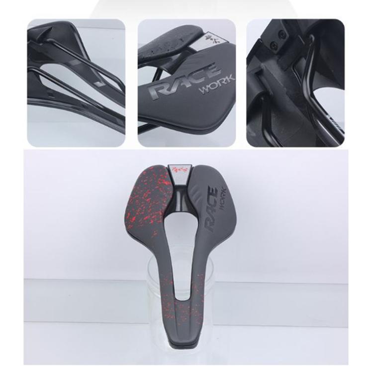 RACEWORK RK068 Mountain Bike Microfiber Leather Seat Cushion(Green) by RACEWORK