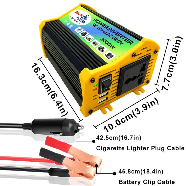 Saga Generation 1 Home Solar Generator Inverter+30A Controller+18W 12V Solar Panel, Specification: Black 12V To 220V - Modified Square Wave by buy2fix | Online Shopping UK | buy2fix