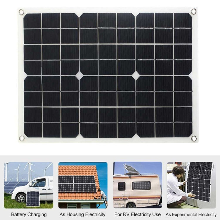 Saga Generation 1 Home Solar Generator Inverter+30A Controller+18W 12V Solar Panel, Specification: Black 12V To 220V - Modified Square Wave by buy2fix | Online Shopping UK | buy2fix
