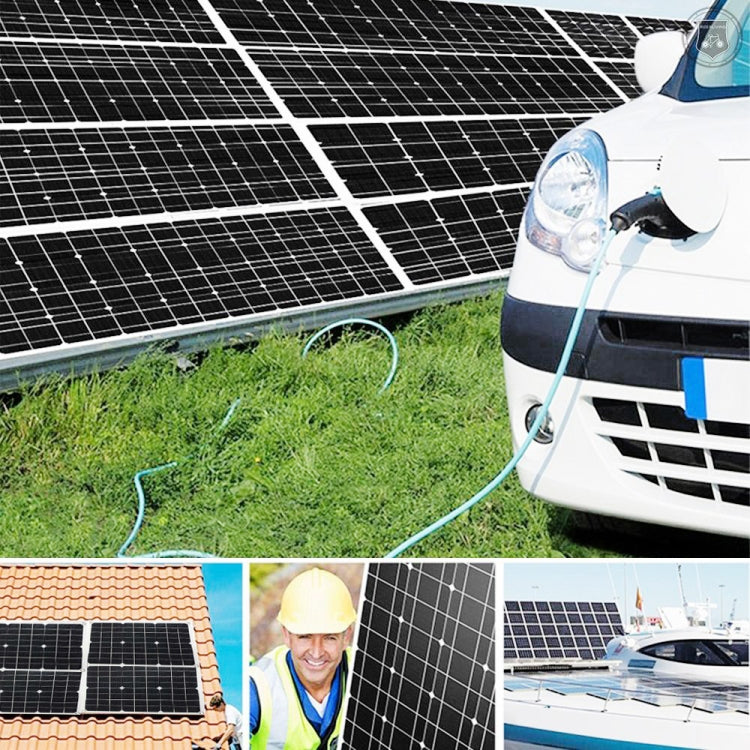 Saga Generation 1 Home Solar Generator Inverter+30A Controller+18W 12V Solar Panel, Specification: Black 12V To 220V - Modified Square Wave by buy2fix | Online Shopping UK | buy2fix