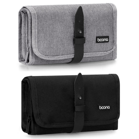 Baona BN-A003 Multifunctional Folding Data Cable Protection Bag(Grey) by Baona