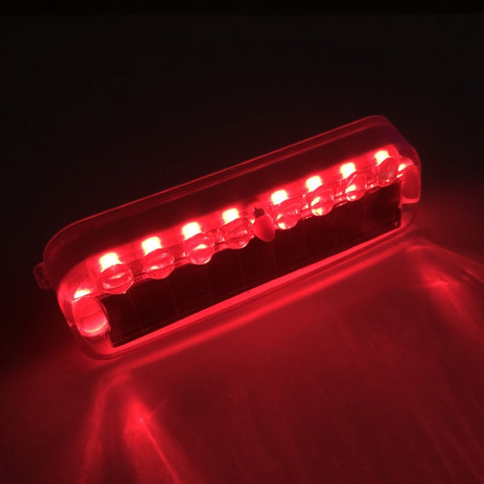 LED Solar Decorative Night Vibration Lighting Warning strobe Lamp(Red) by buy2fix