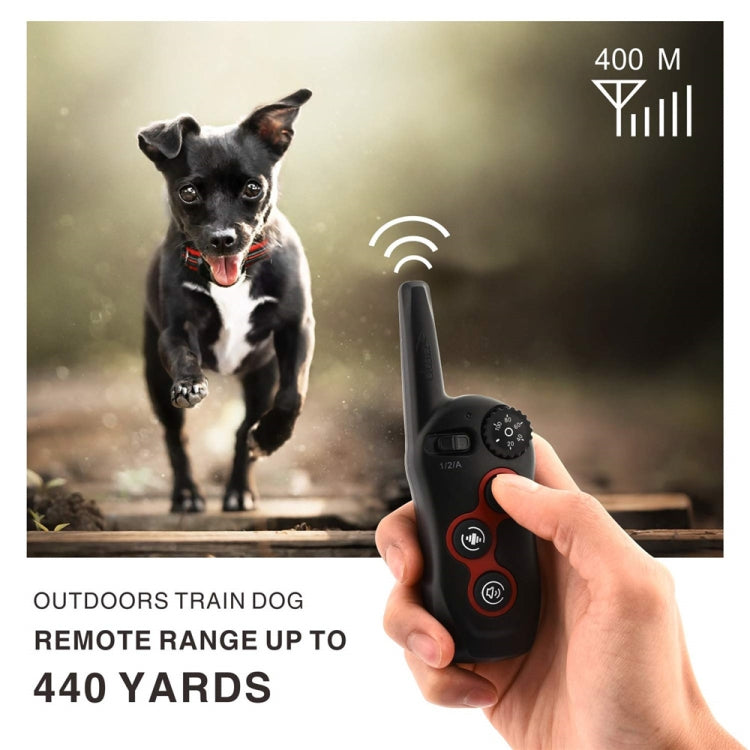 Remote Control Trainer Dog Collar Automatic Barking Stopper, Specification: 1 Drag 2 Red+Orange by buy2fix
