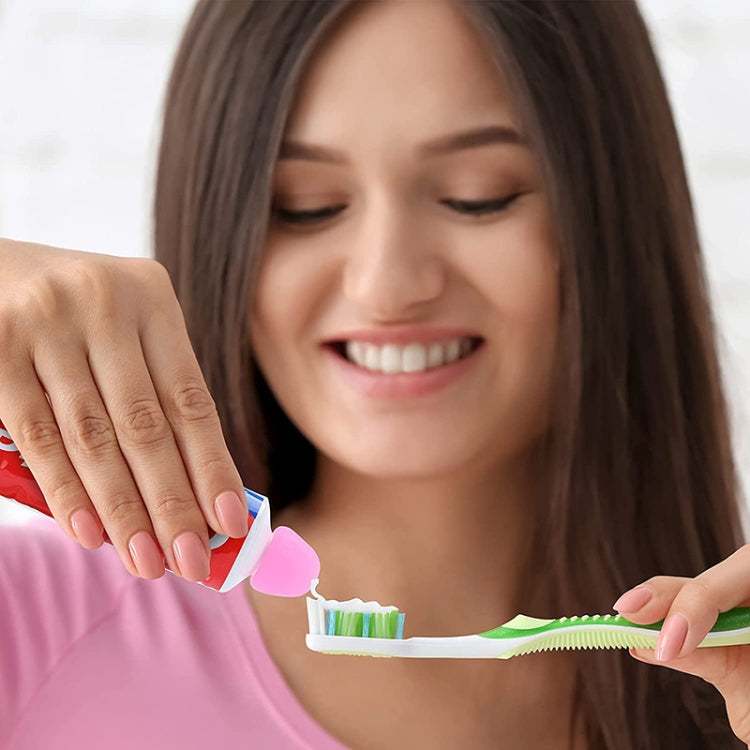 5 PCS Manual Silicone Self-Sealing Toothpaste Cap Aid(White) by buy2fix