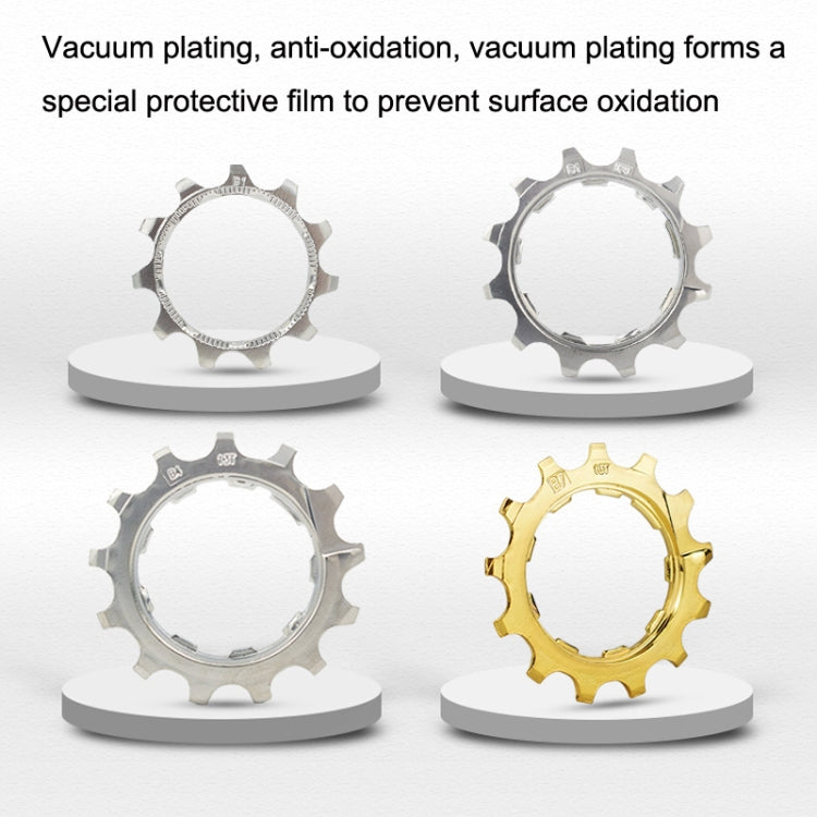 VG Sports Bike Lightweight Wear -Resistant Freewheel Patches, Style: 11 Speed 13T (Silver) by buy2fix
