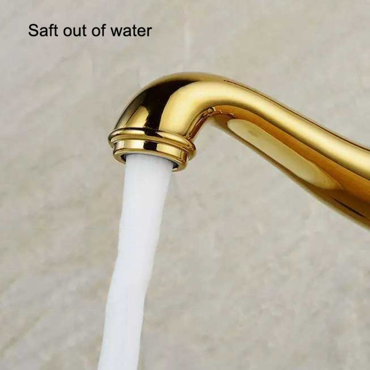Hot And Cold Mixed Water Basin Imitation Water Faucet, Style: High Model+Water Inlet Pipe by buy2fix
