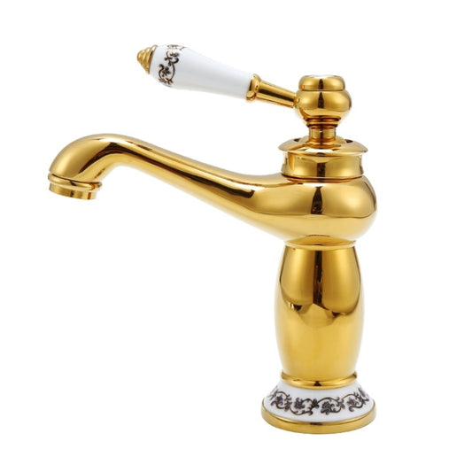 Antique Hot and Cold Bathroom Washbasin Faucet, Style: Short Model by buy2fix