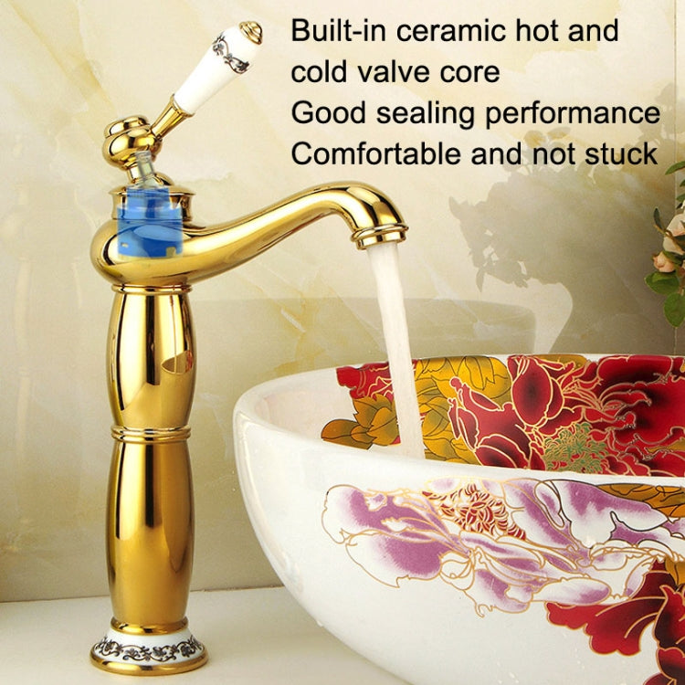 Antique Hot and Cold Bathroom Washbasin Faucet, Style: Short Model by buy2fix