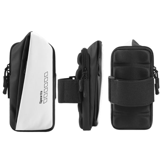 x3026 Running Waterproof Mobile Phone Arm Bag Outdoor Cycling Mobile Phone Bag(White) - 5.5~6.5 inch by buy2fix | Online Shopping UK | buy2fix