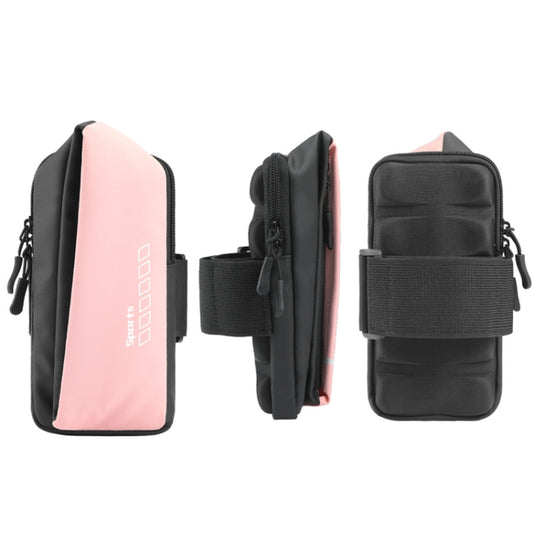x3026 Running Waterproof Mobile Phone Arm Bag Outdoor Cycling Mobile Phone Bag(Pink) - 5.5~6.5 inch by buy2fix | Online Shopping UK | buy2fix