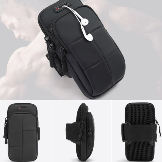 X3022 Sports Running Mobile Phone Arm Bag Fitness Waterproof Wrist Bag(Black) - 5.5~6.5 inch by buy2fix | Online Shopping UK | buy2fix
