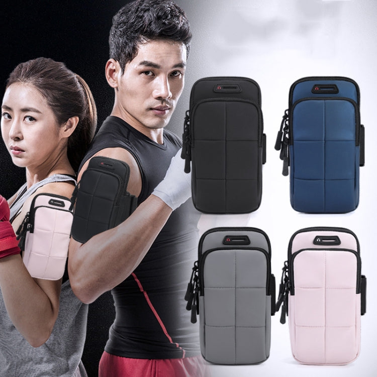 X3022 Sports Running Mobile Phone Arm Bag Fitness Waterproof Wrist Bag(Dark Gray) - 5.5~6.5 inch by buy2fix | Online Shopping UK | buy2fix