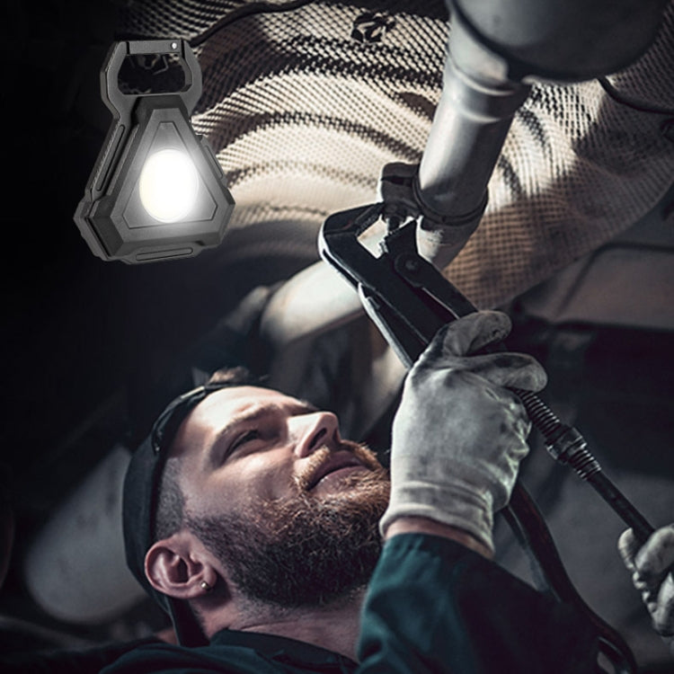 E-SMARTER W5131 Mini Keychain Strong Light Portable Flashlight, Specification: Tarnish+Tripod by E-SMARTER