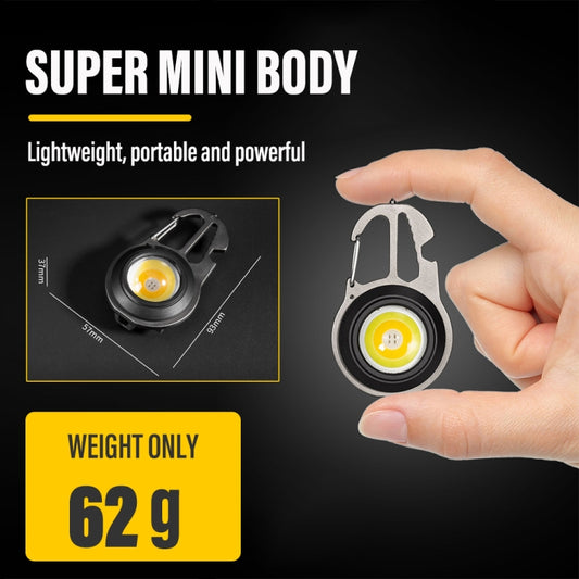 E-SMARTER W5137 Mini Wrench Glare Portable Flashlight, Specification: Black+Screws by E-SMARTER