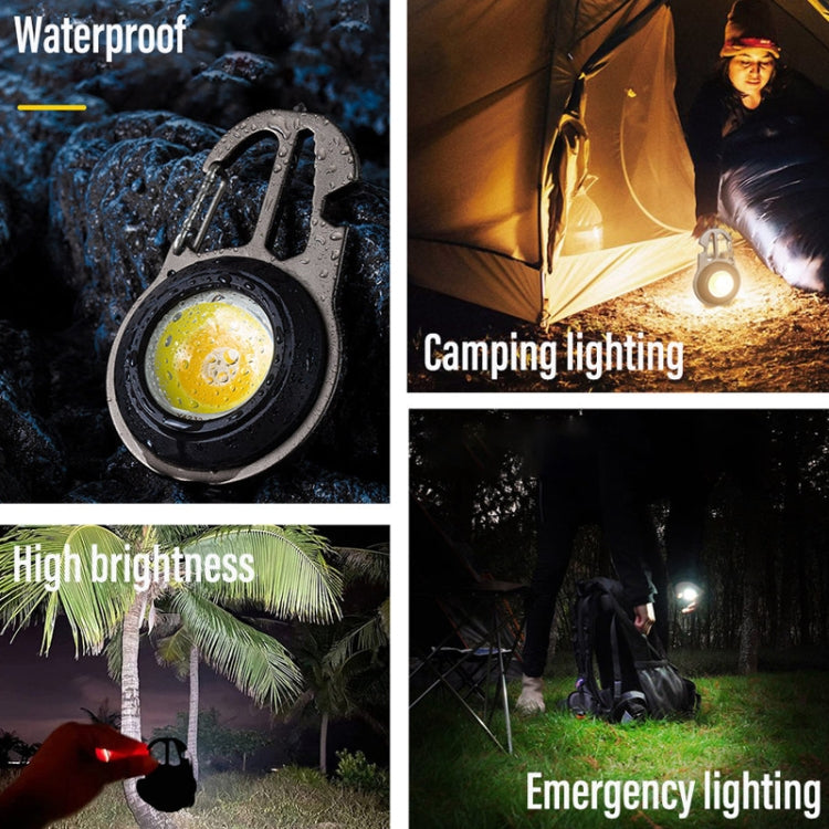 E-SMARTER W5137 Mini Wrench Glare Portable Flashlight, Specification: Tarnish+Screws by E-SMARTER