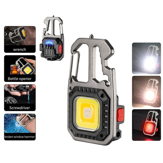E-SMARTER W5138 Mini Bright Light Portable Flashlight, Specification: Tarnish+Magnet+Bracket by E-SMARTER
