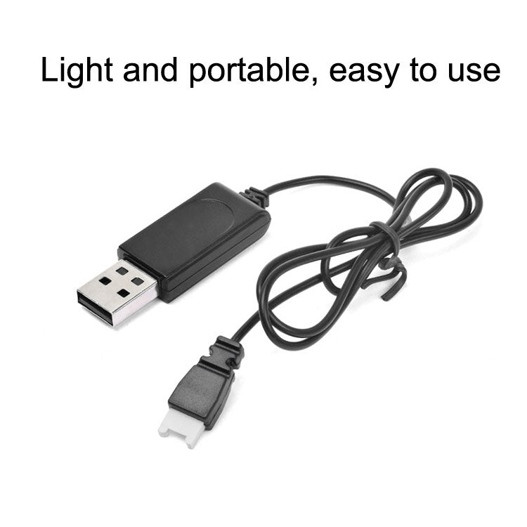 USB Charging Cable 3.7V 350mAh Air To Air Plug Without Protecting For Drone(Black) by buy2fix