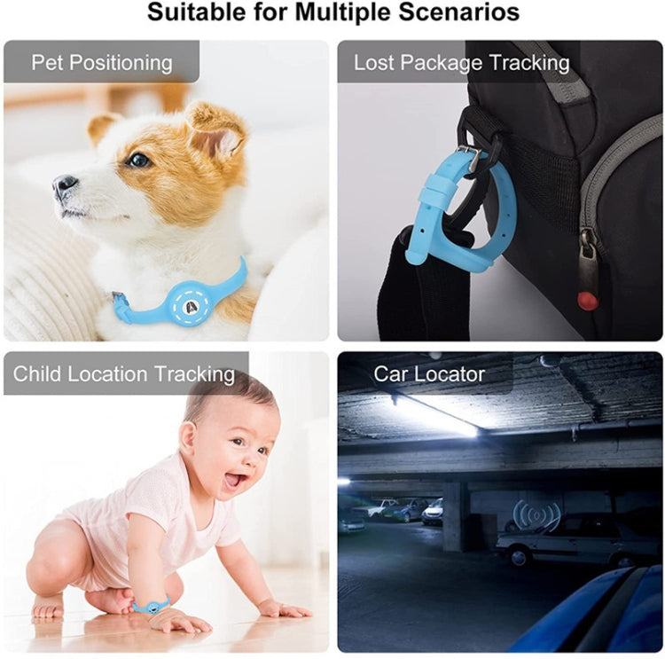 Pet Luminous Collar Locator Cover for Airtag, Specification: L(Luminous Blue) - Pet Series by buy2fix | Online Shopping UK | buy2fix