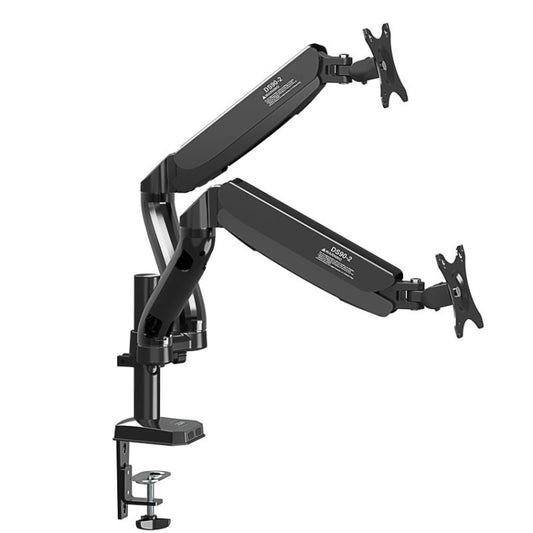 KALOC Computer Monitor Desktop Double Screen Air Pressure Lifting Bracket by KALOC