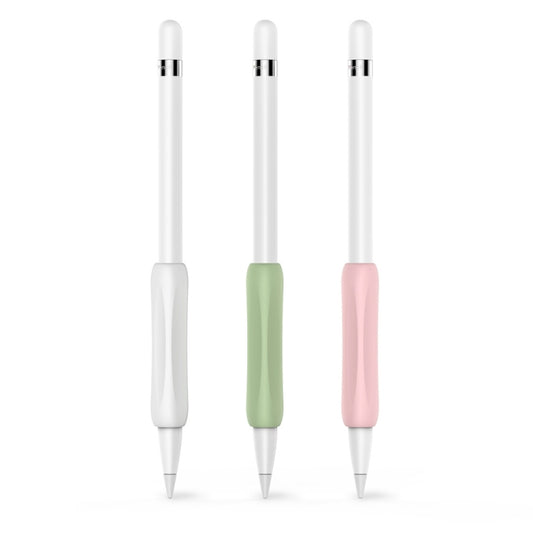 CY113 Stylus Silicone Cover Grip Set For Apple Pencil 1/2(Pink Green White) by buy2fix