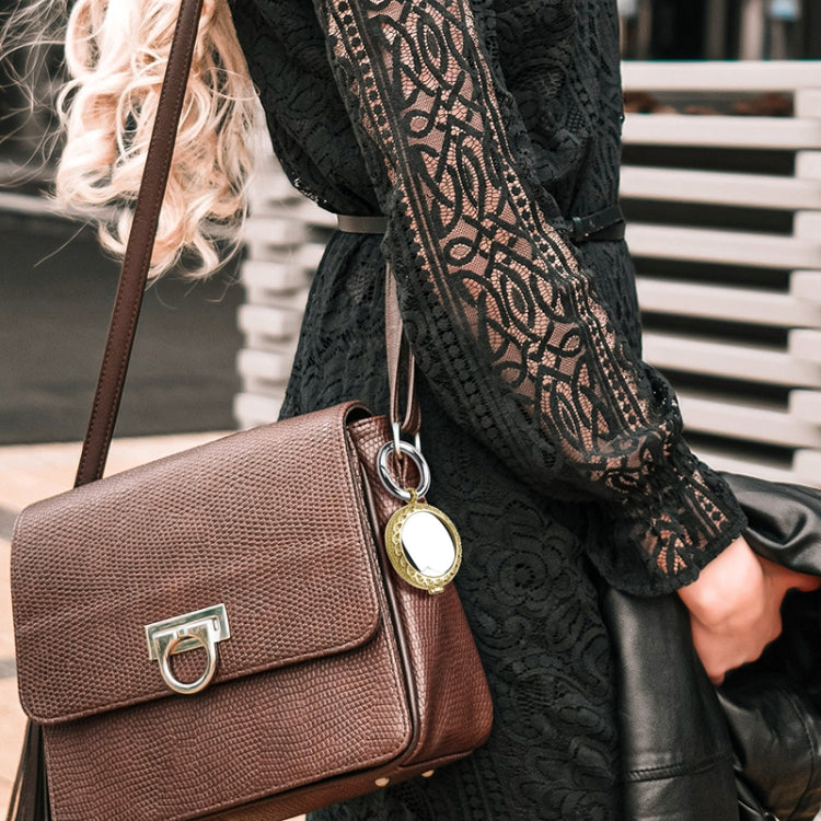 Anti-Lost Plating Keychain Locator Tracker Protective Cover For Airtag(White Gold) - Key Chain Series by buy2fix | Online Shopping UK | buy2fix