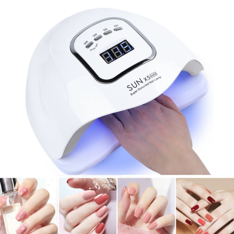 SunX5Max 150W Nail Polish Glue LED Phototherapy Induction Baking Lamp(EU Plug) by buy2fix