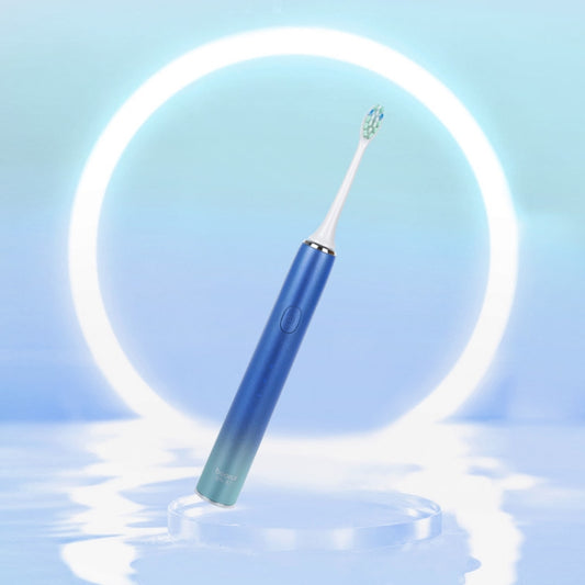 Boorui BR-X7 Smart USB Electric Adults Toothbrush Gradient Oral Hygiene Ultrasonic Toothbrush(Blue) by Boorui