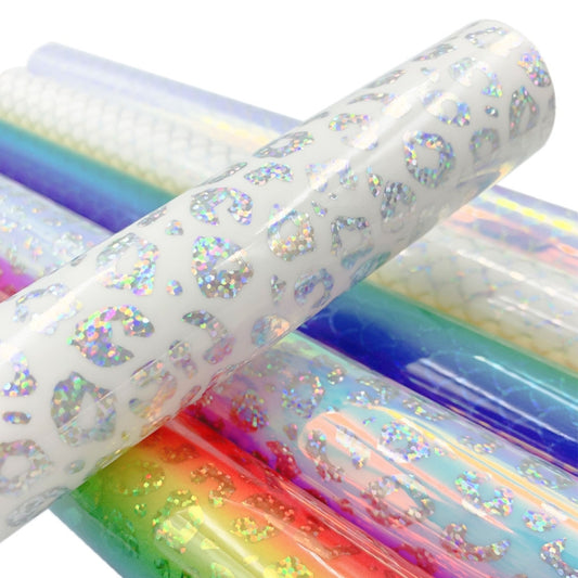 30.5cm x 100cm Gradient Self Adhesive Vinyl DIY Graphics for Home Window Decal Decor, Color: Blue Leopard Print by buy2fix