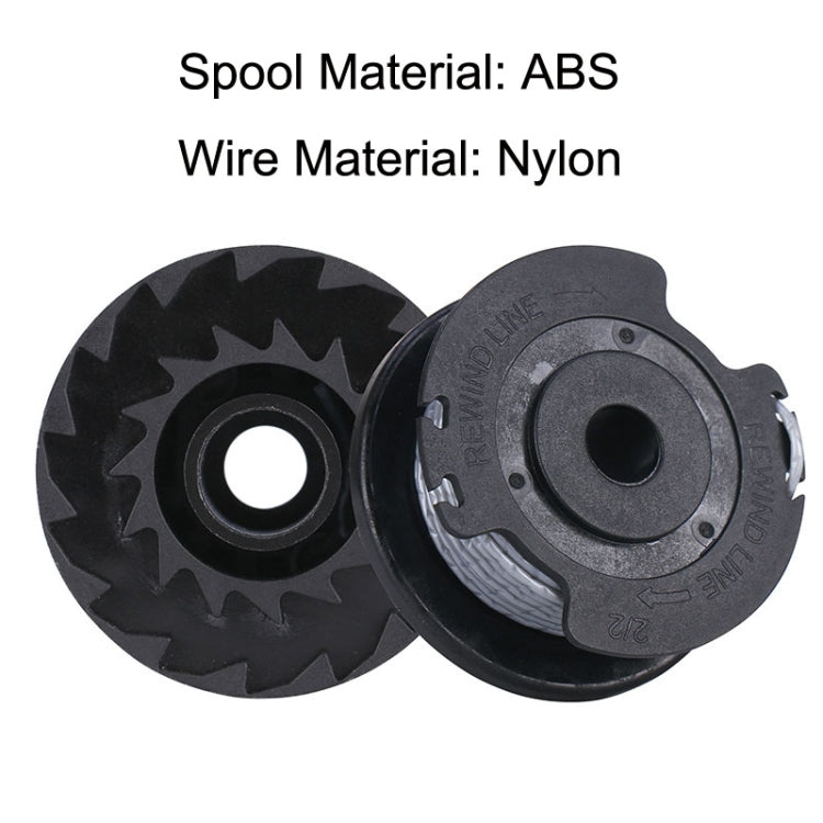 Lawn Mower Single Ply Nylon Mowing Line Hit Grass Rope for BOSCH ART SL Series(Black) by buy2fix