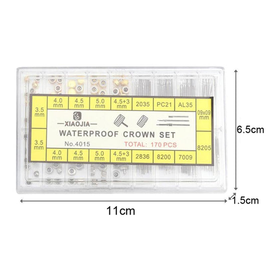 170 PCS / Box C012 Watch Accessories Epoxy Watch Crown and Stem Repair Parts - Watch Parts & Tools by buy2fix | Online Shopping UK | buy2fix