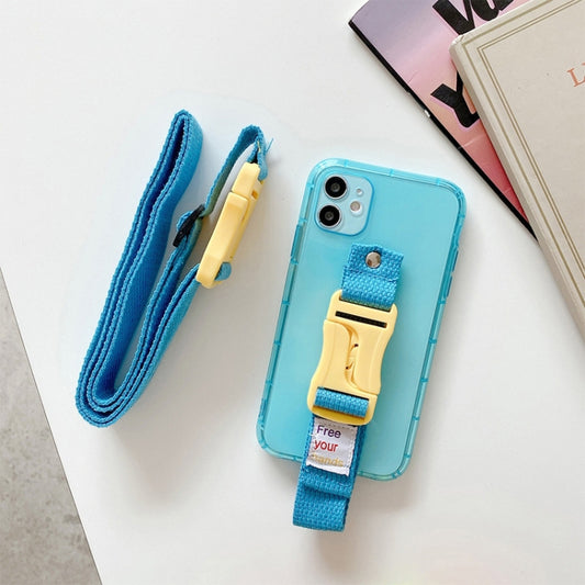 2PCS Crossbody Adjustable Phone Strap Phone Case Camera Bag Lanyard(Blue) - Lanyards & Wrist Straps by buy2fix | Online Shopping UK | buy2fix