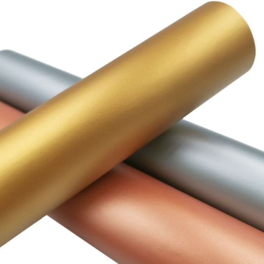 Matte Metal Self Adhesive Vinyl Lettering Sticker Cup Sticker Car Sticker, Size: 30x100cm(Gold) by buy2fix