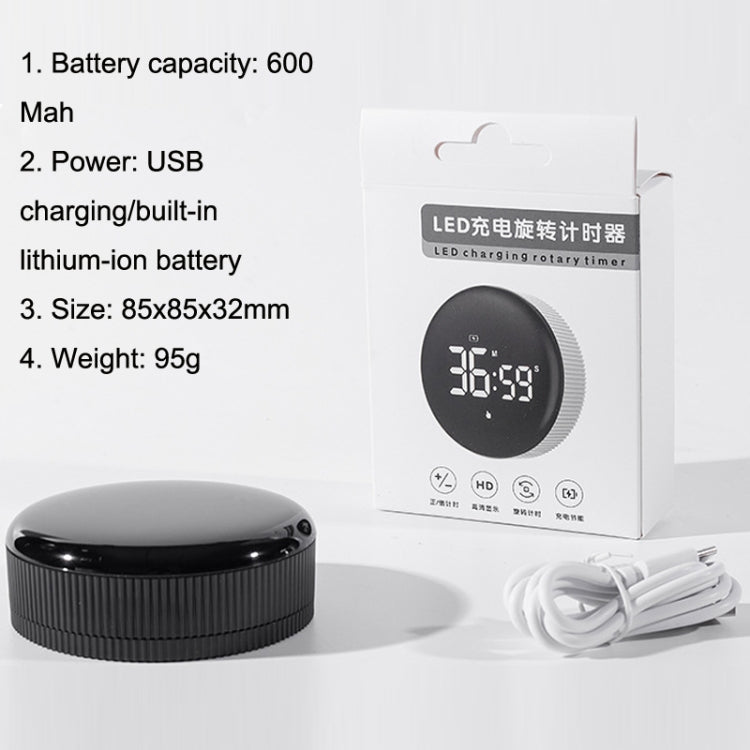 GS-302 Large Screen LED Electronic Rotating Kitchen Timer(Ivory White) by buy2fix