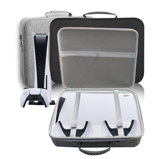 For PS5 Slim Game Console EVA Storage Bag Handbag Carrying Case(1959 Black) by buy2fix