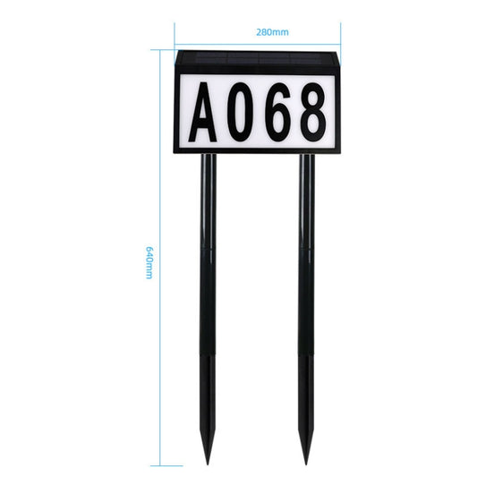 Solar LED Light Control Waterproof Plug Door Light, Style: 5 Letters + 3 Sets Numbers by buy2fix