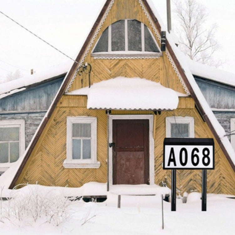 Solar LED Light Control Waterproof Plug Door Light, Style: 26 Letters + 3 Sets Numbers by buy2fix