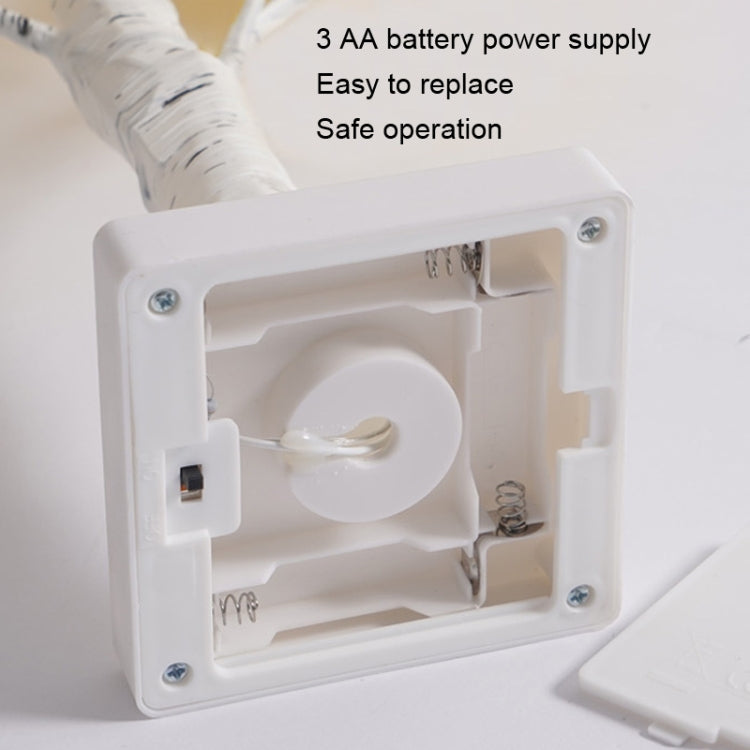 SJ-SD054 LED Valentine Day Rose Indoor Party Decoration Lights(White Bottom Purple) by buy2fix