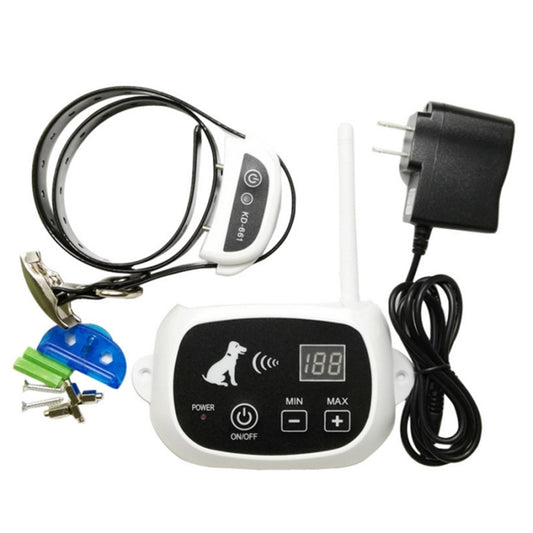 KD-661 500m Wireless Electric Dog Pet Fence Shock Collar,Spec: For One Dog(UK Plug) by buy2fix