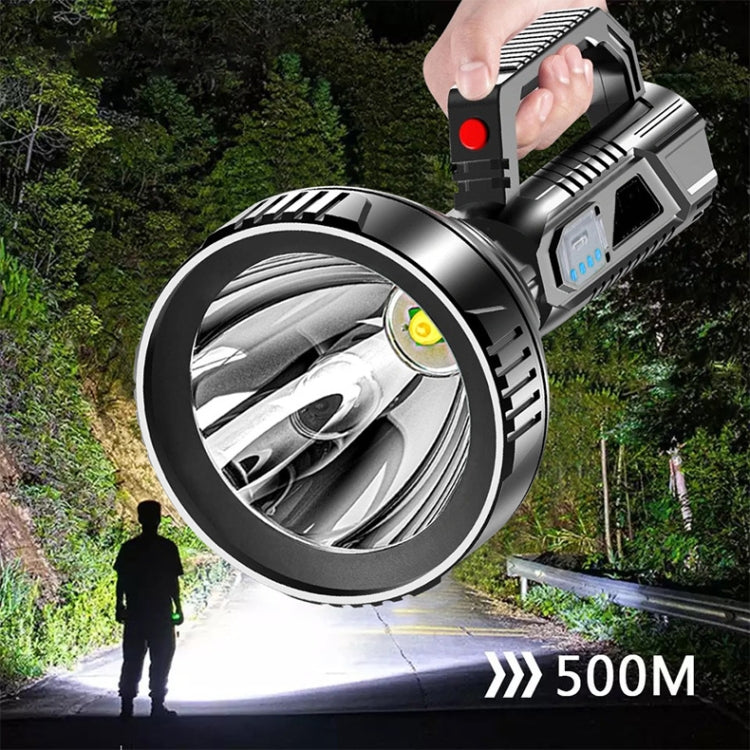 HK788 Strong Handheld Flashlight USB Rechargeable Outdoor Searchlight by buy2fix