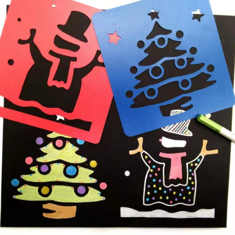 Children DIY Drawing Stencil Colorful Hollow Copy Board(H-13) by buy2fix