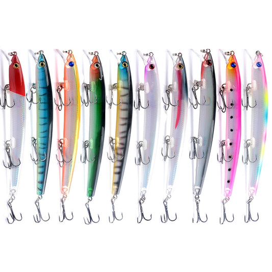 M0231 13.5cm 15g Mino Rattle Pearl Long-distance Suspension Laser Hard Lure(1) by buy2fix