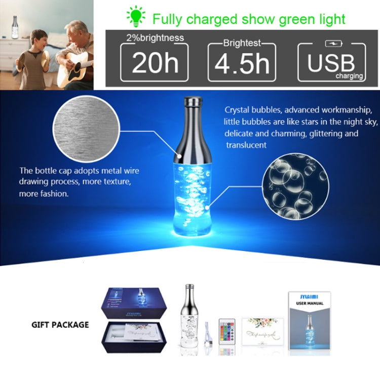 3W LED Wine Bottle Light Dazzling Night Light Decorative Night Light(RGB) by buy2fix