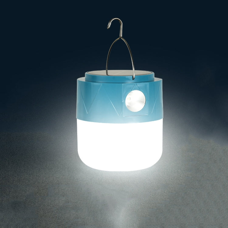105 Solar Rechargeable LED Bulb Light Camping Light Emergency Light with Flashlight Function(Blue) by buy2fix