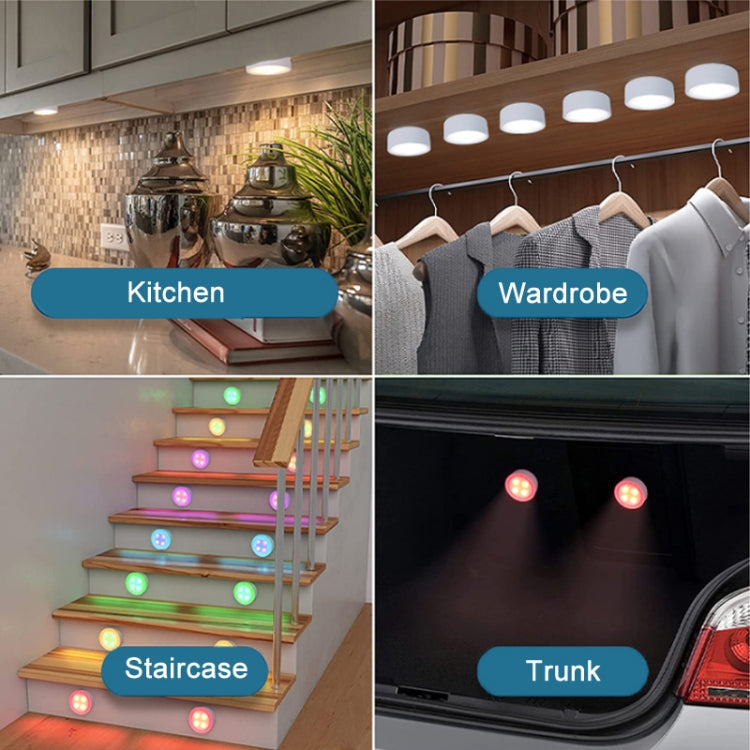 6 Light 2 Remote Set 13-colour Remote Control Ambient Light Cabinet Touch Hockey Night Light by buy2fix