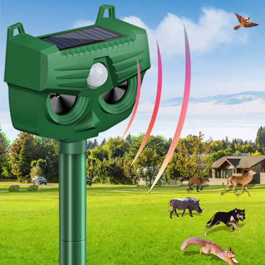 RC-543 Outdoor Solar Dog Repellent Infrared Ultrasonic Animal Bird Repellers by buy2fix