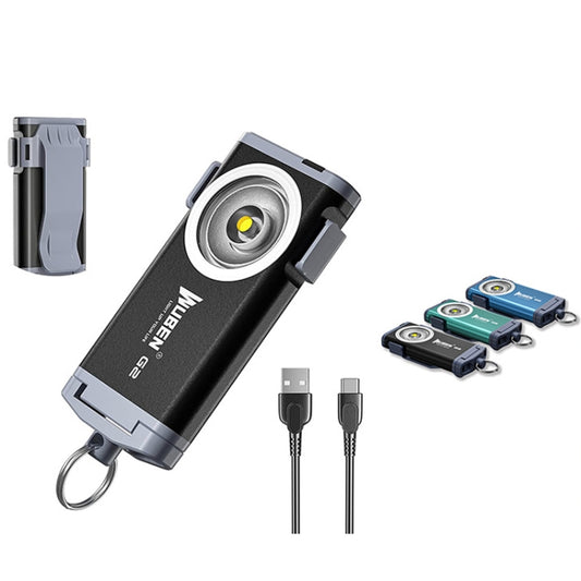 WUBEN G2 Strong Light LED Flashlight USB Outdoor Campers And Household Super Bright Key Chain Light(Blue) by WUBEN