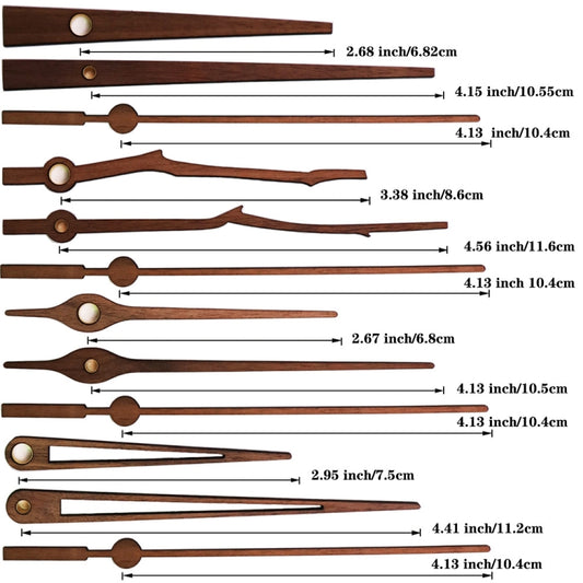 Quartz Clock Dial Repair Kit DIY Wall Clock Parts,Spec: Movement+S04 Wooden Needle - DIY Clocks by buy2fix | Online Shopping UK | buy2fix
