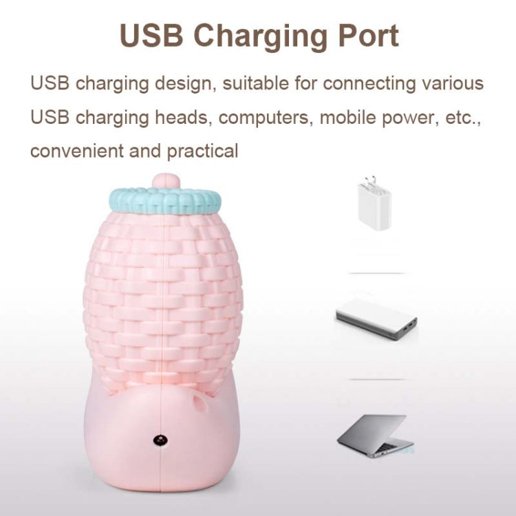 L-0 Cartoon Snail Pen Holder USB Rechargeable LED Soft Eye-Protection Desk Lamp(Yellow) by buy2fix